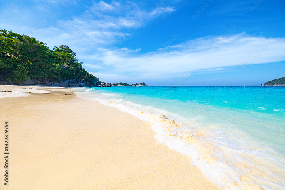 Landscape turquoise lagoon beach Similand Island, Phang nga, Thailand Landscape turquoise lagoon beach Similand Island, Phang nga, Thailand