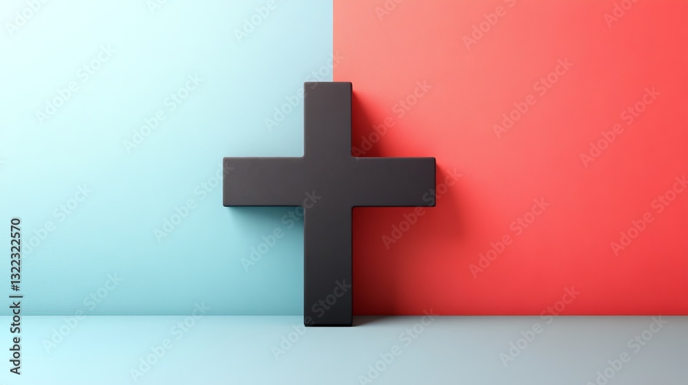 Fototapeta premium Plus Icon vector illustration. Add plus sign and symbol