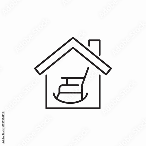 geriatric housing icon sign vector