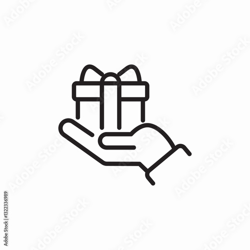 gift offer icon sign vector
