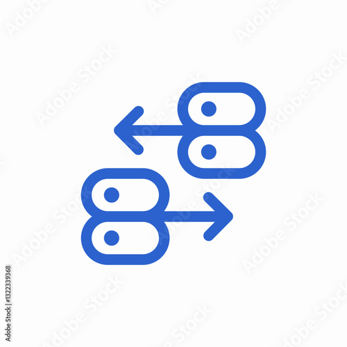 server connectivity icon sign vector