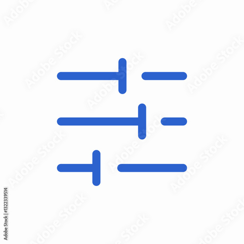 spectrum settings icon sign vector