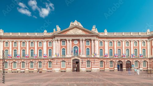 The Capitole de Toulouse timelapse hyperlapse showcases the historic city hall. France