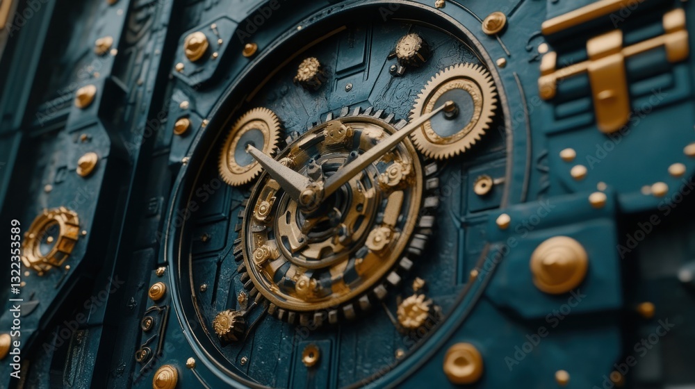 Intricate Clockwork Mechanism: A Steampunk Masterpiece Intricate Clockwork Mechanism: A Steampunk Masterpiece