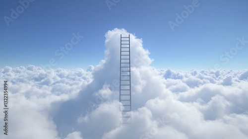 Ladder to Clouds - Reaching for the Sky photo