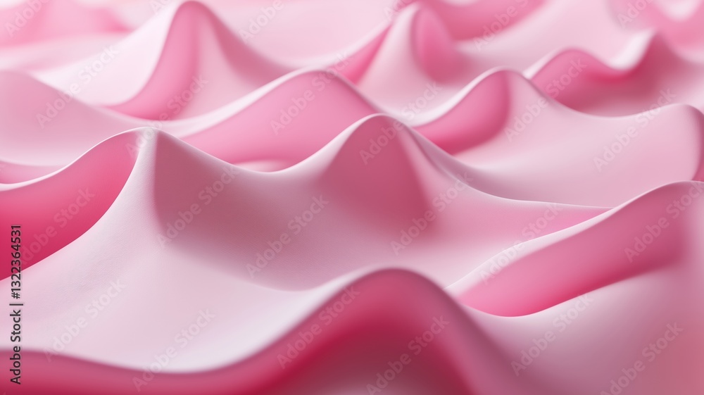 Obraz premium Soft Pink Fabric Waves Exude Elegance