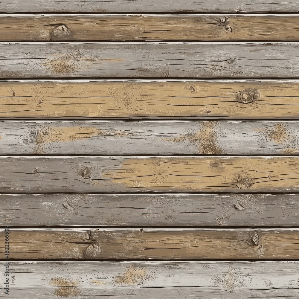 Naklejka premium Rustic weathered wood planks background texture.