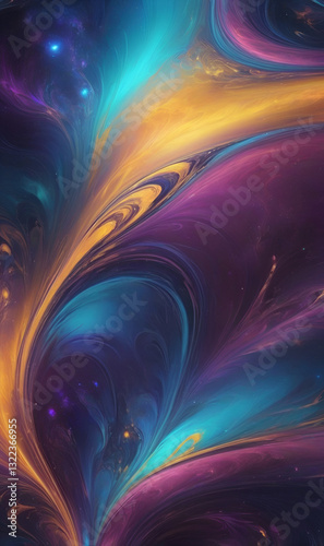 Fantastic background with smooth color transitions creating a living canvas effect.