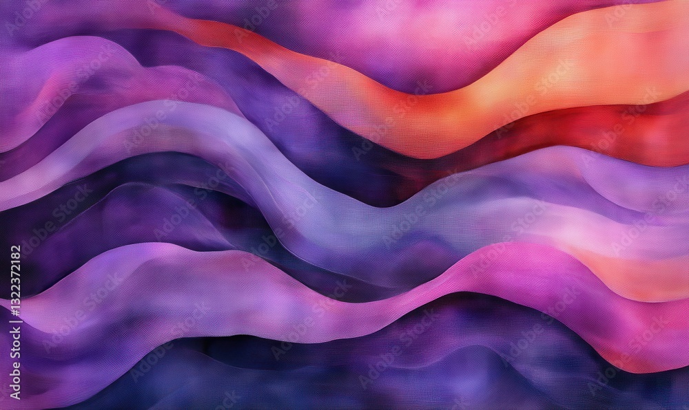 Obraz premium Abstract Purple and Pink Fabric Waves