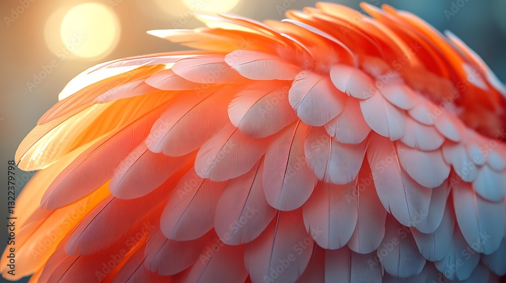 Fototapeta premium Close-up of exotic bird plumage high resolution photo