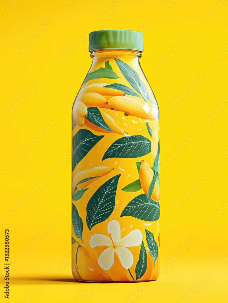 Fototapeta premium Tropical Vacation Water Bottle