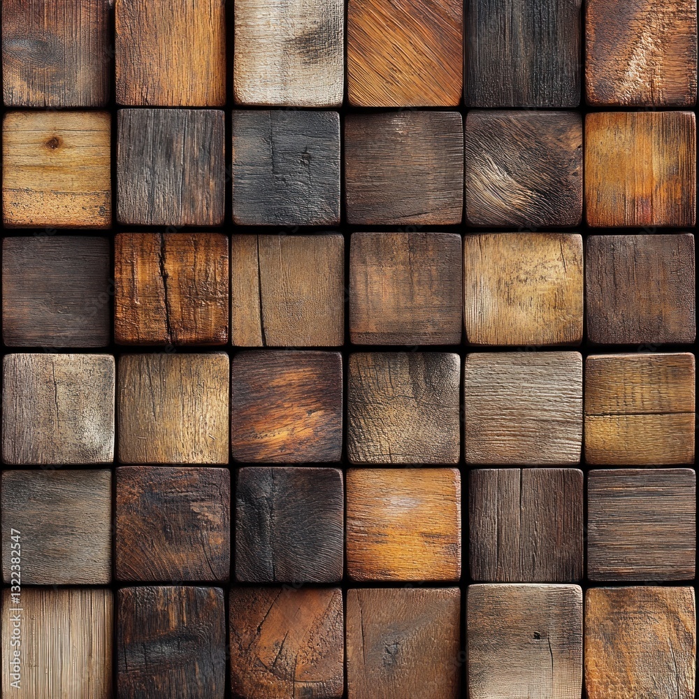Rustic wooden cube background texture. Rustic wooden cube background texture.