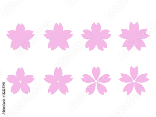 桜の花アイコンセット