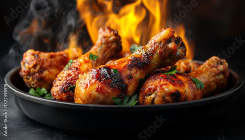 grilled spicy chicken legs - drumsticks
