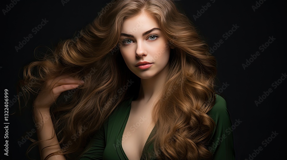 The perfect image of a beautiful brown-haired girl. The perfect image of a beautiful brown-haired girl. Feminine image of natural beauty. Illustration for beauty and fashion magazine. The perfect image of a beautiful brown-haired girl. The perfect image of a beautiful brown-haired girl. Feminine image of natural beauty. Illustration for beauty and fashion magazine.