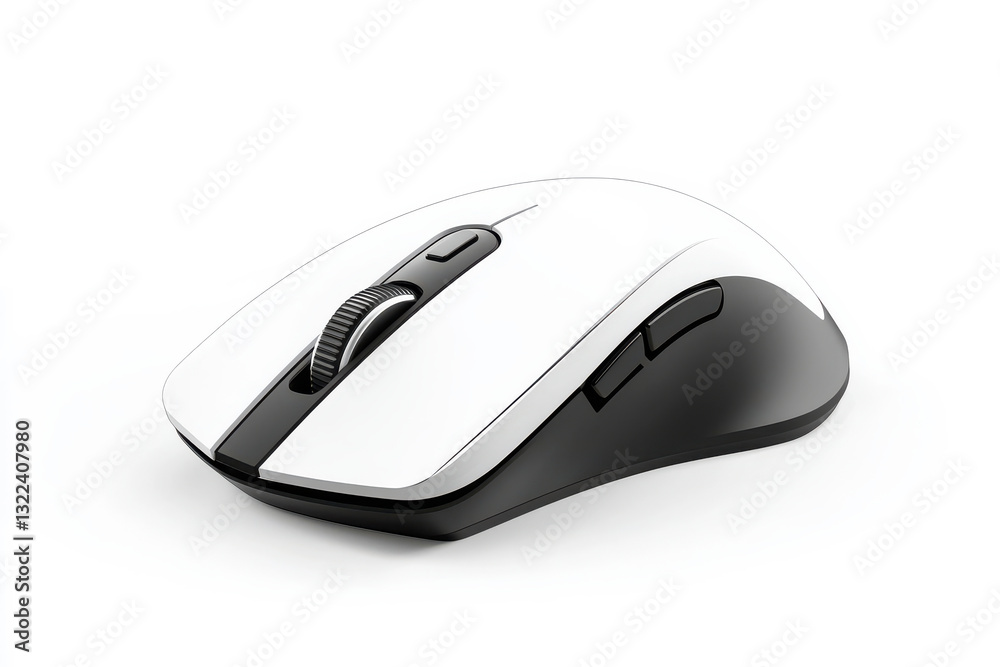 Wireless mouse with sleek design front views Wireless mouse with sleek design front views