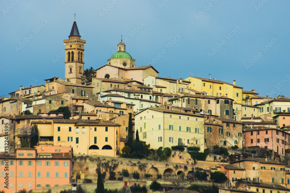 Ancient town of Trevi, Umbria Region, Italy Ancient town of Trevi, Umbria Region, Italy