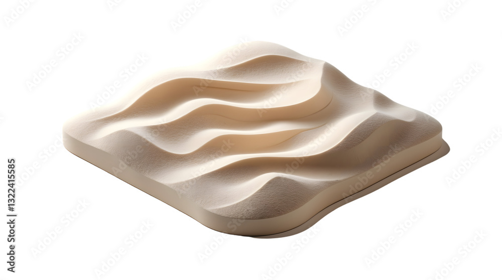 Abstract Beige Wave Texture Smooth Surface Cream Color 3D Render Background Image Abstract Beige Wave Texture Smooth Surface Cream Color 3D Render Background Image