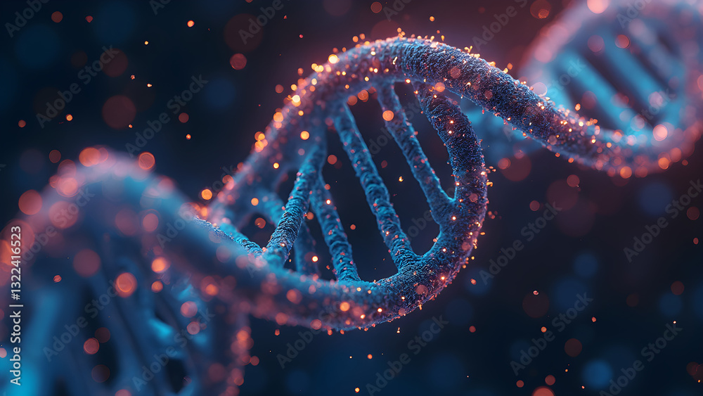 Digital DNA helix illustration. Information packets traveling through a network. Colorful and ultrarealistic design. Visual representation of data transmission. Digital DNA helix illustration. Information packets traveling through a network. Colorful and ultrarealistic design. Visual representation of data transmission.