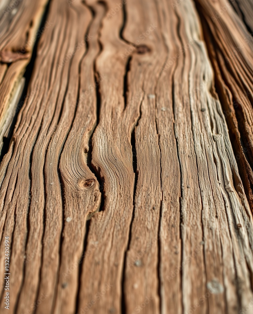 Fototapeta premium Close-Up Textured Wooden Surface with Natural Grain Patterns