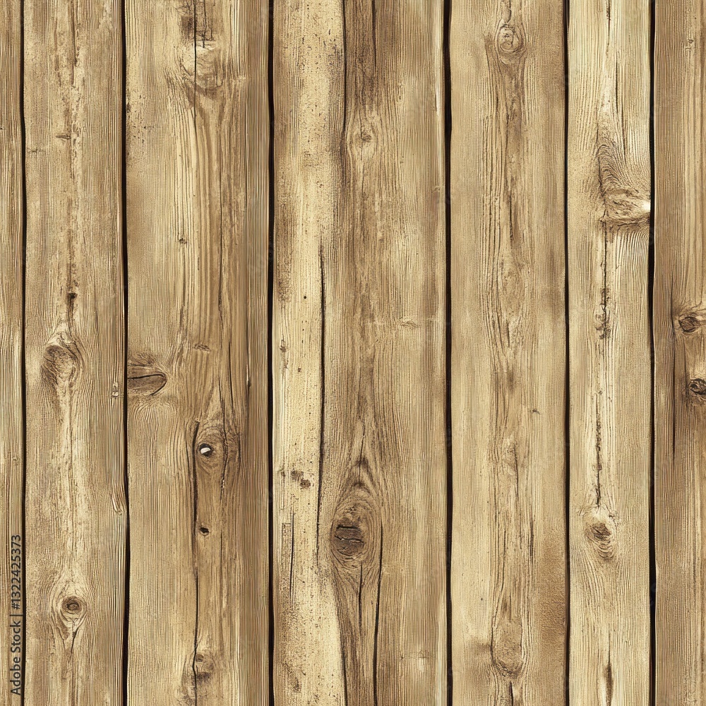 Fototapeta premium Seamless light brown wood plank texture.