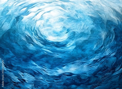 Abstract Blue Water Background, Texture Painting  contest winner, high resolution, high detail, colorful, beautiful, swirling colors, digital art, 