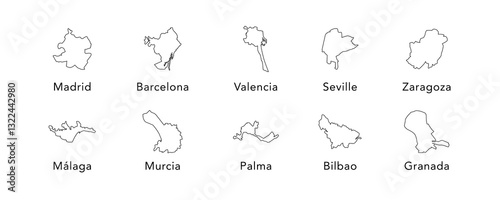 city of spain map