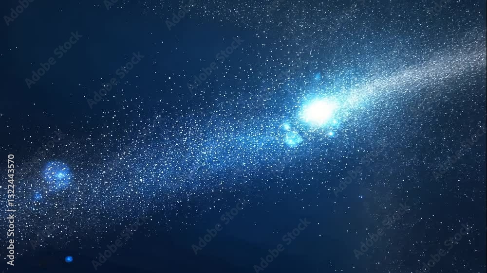 Cosmic Light Stream Dynamic Space Background