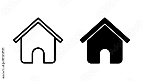 House icon vector. Home sign and symbol