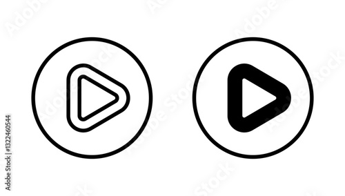 Free Download Play icon vector. Play button sign and symbol - GFXLoad