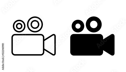 Video icon vector. video camera sign and symbol. movie sign. cinema