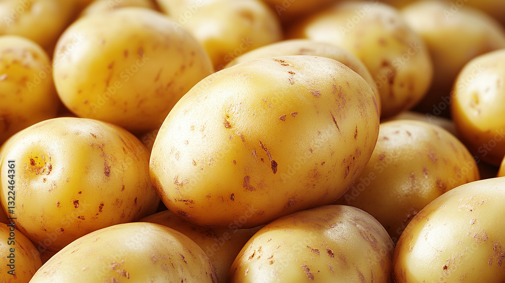 Fresh Raw Potatoes Close Up Food Photography Fresh Raw Potatoes Close Up Food Photography