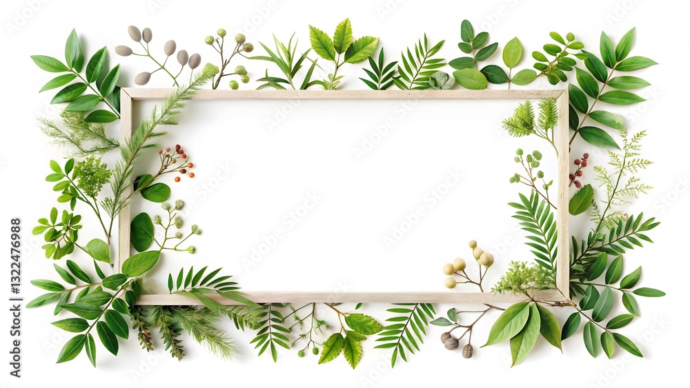 Green Leaf Frame Border Green Leaf Frame Border