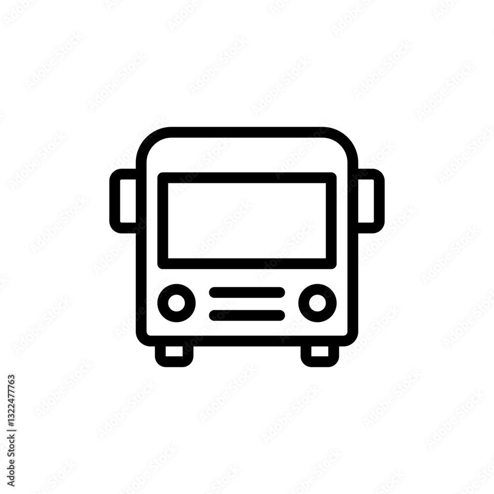 Bus icon vector illustration. bus sign and symbol. transport symbol Bus icon vector illustration. bus sign and symbol. transport symbol