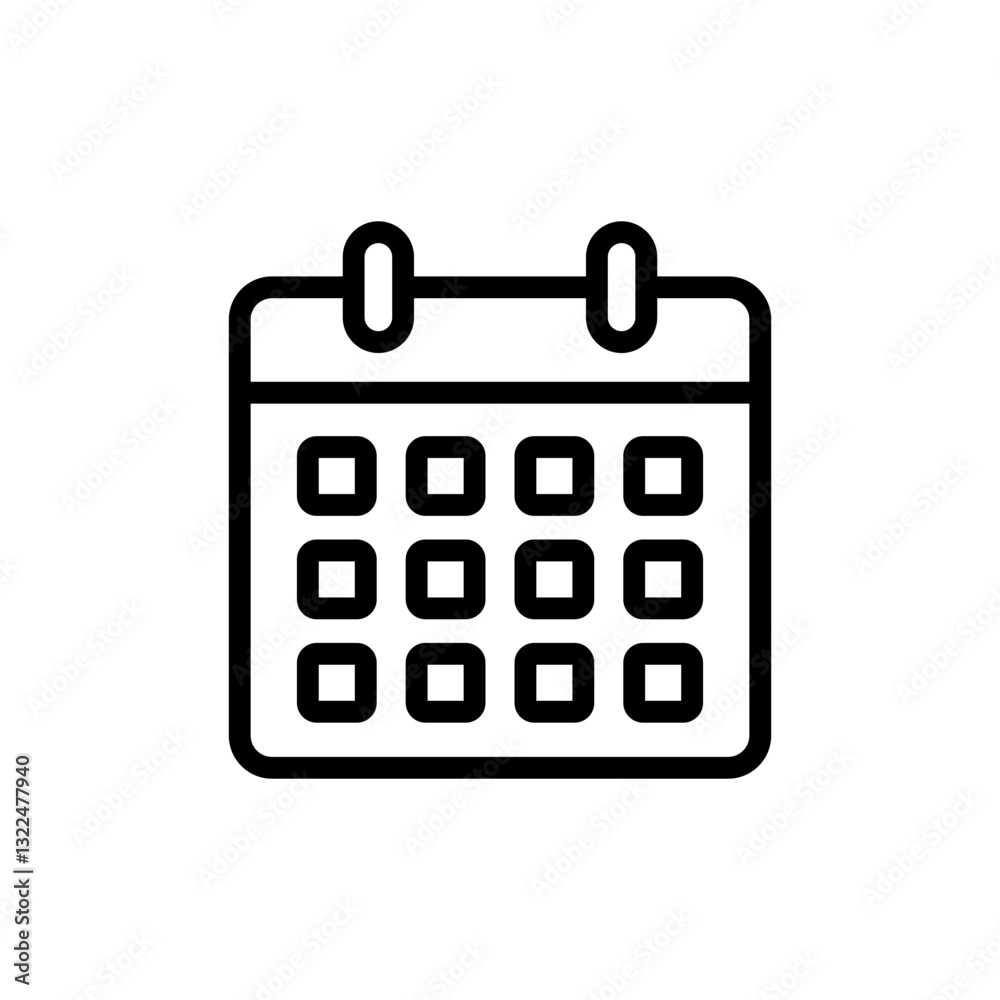 Calendar icon vector illustration. Calender sign and symbol. Schedule icon symbol Calendar icon vector illustration. Calender sign and symbol. Schedule icon symbol