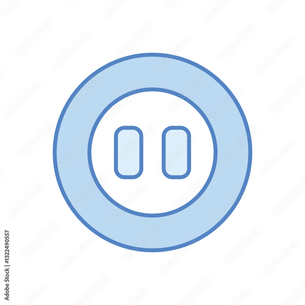 Pause vector icon Pause vector icon