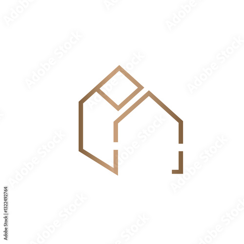 EC Luxury minimal monogram Real Estate Logo design
