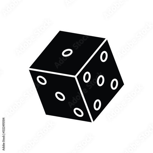 Dice  vector icon