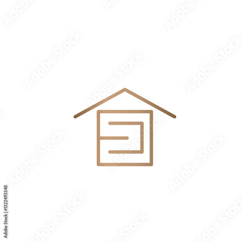 EC Luxury minimal monogram Real Estate Logo design