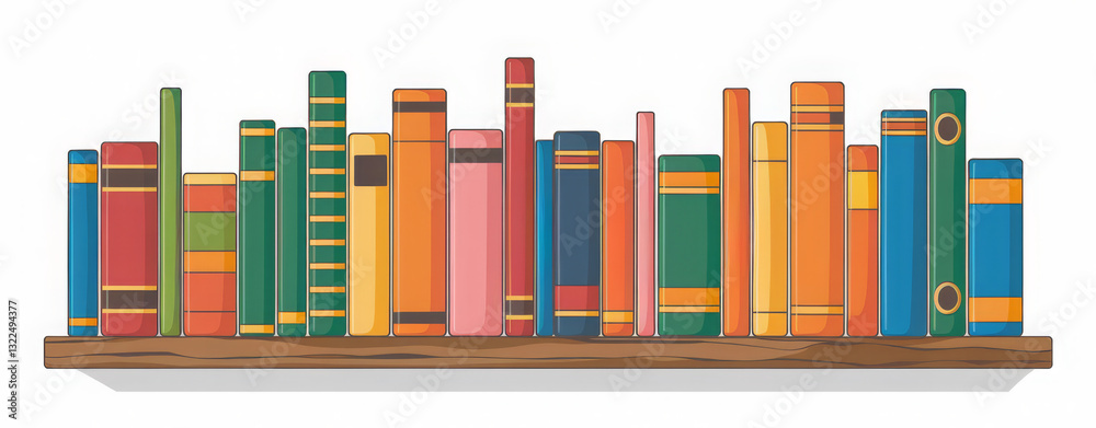 Fototapeta premium A set of different books 