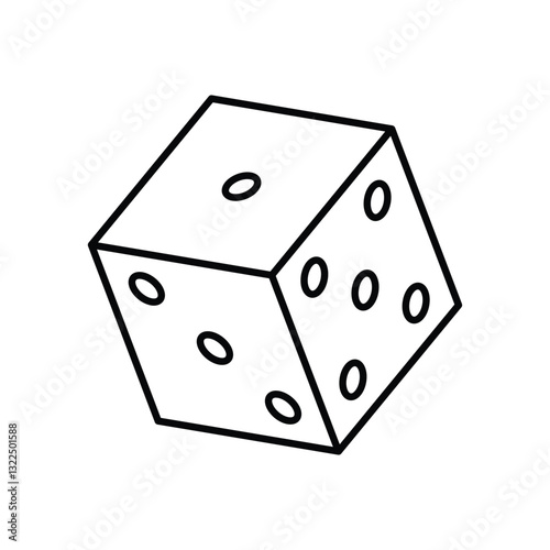Dice  vector icon