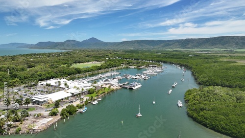 Port Douglas Marina Australia with mangroves