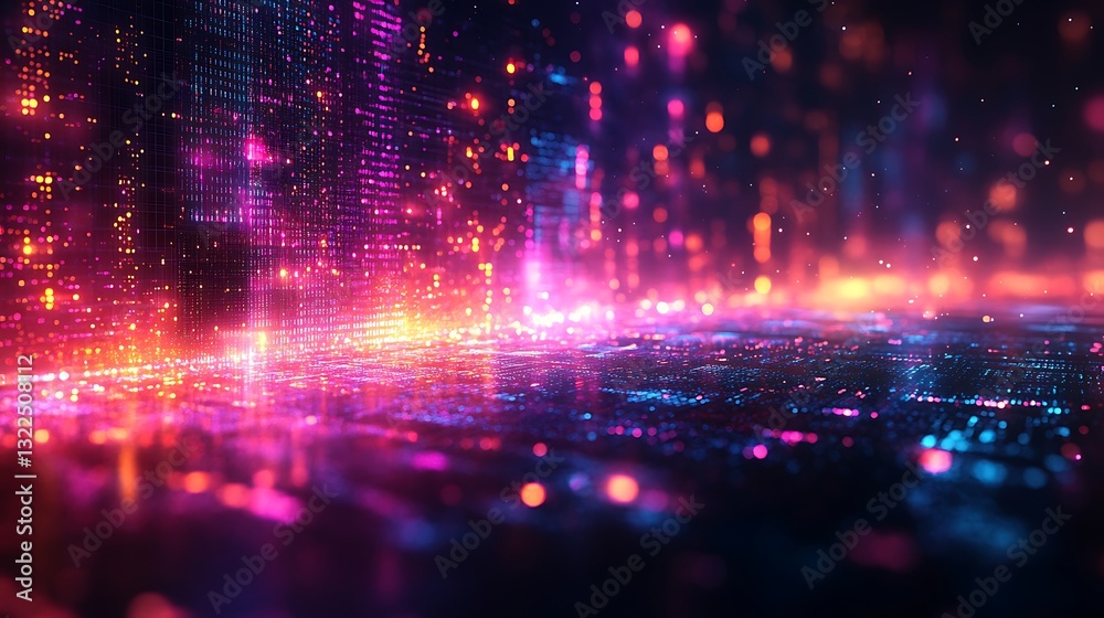 Geometric abstract design with purple pink blue high resolution hd design
