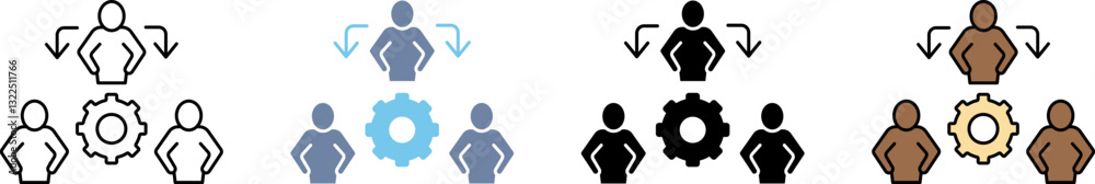 collaboration concept line icon. Simple element illustration. collaboration concept line icon. Simple element illustration.