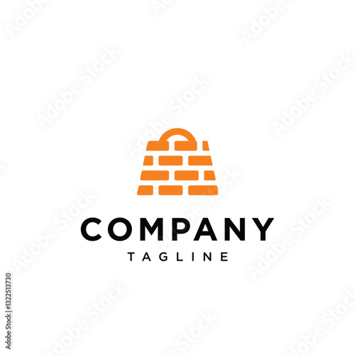 Shop Bulding Material Logo Icon Vector