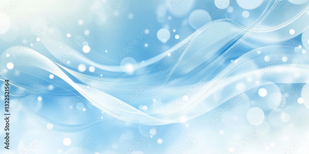 Abstract blue and white background with blurred wavy lines and dots, creating an elegant design for presentation or corporate branding Generative AI Abstract blue and white background with blurred wavy lines and dots, creating an elegant design for presentation or corporate branding Generative AI