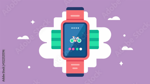 Set reminders on your fitness tracker to take breaks and stretch throughout the day to help alleviate stress and strain on your body.. Vector illustration