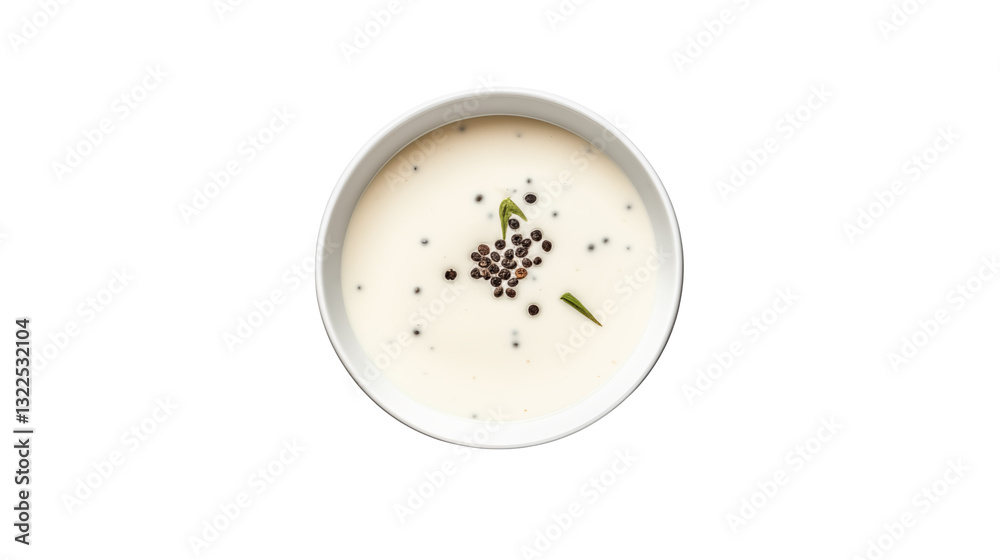 Creamy Gourmet Soup in BowlOverhead Shot Restaurant Menu Food PhotographyCulinary Image Creamy Gourmet Soup in BowlOverhead Shot Restaurant Menu Food PhotographyCulinary Image