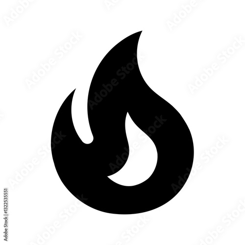 vector illustration of a black and white symbol