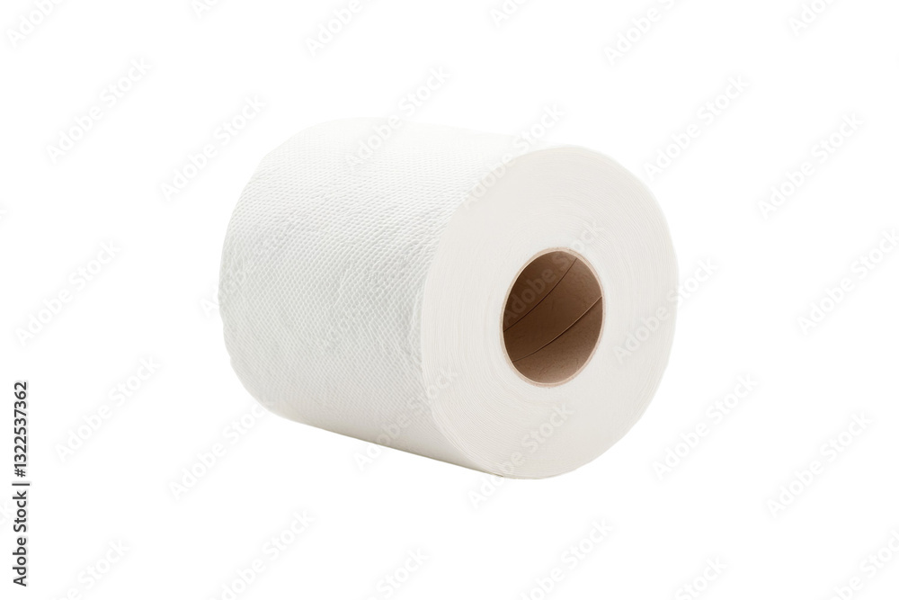 Roll of toilet paper is shown in a white background, isolated Roll of toilet paper is shown in a white background, isolated
